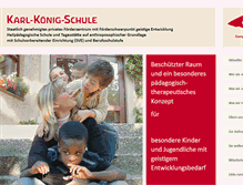 Tablet Screenshot of karl-koenig-schule.de